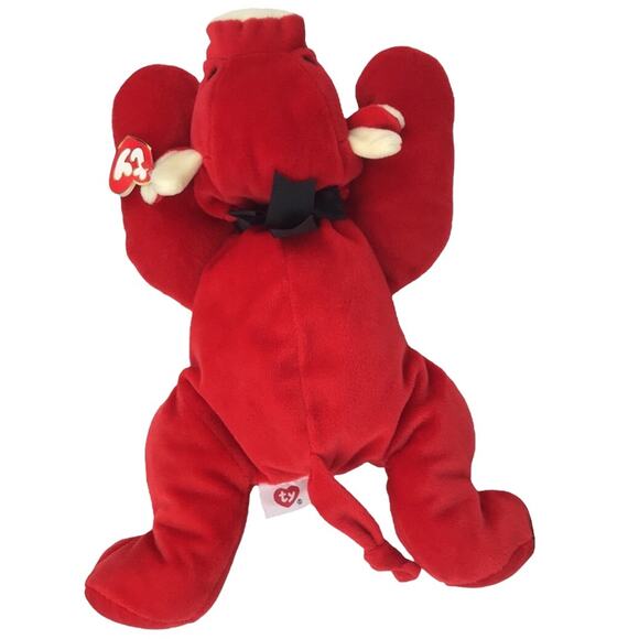 Vintage Ty Pillow Palls Red the Bull 14'' Plush 1997 Stuffed Animal Toy w/ Tags - Picture 3 of 12